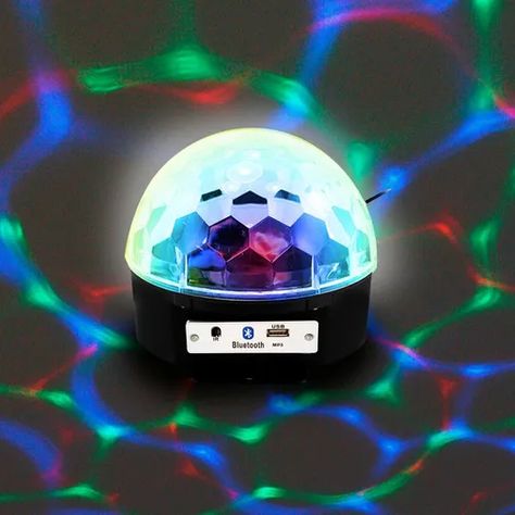 Bola Luz Led Rgb Audioritmica Media Esfera Alta Luminosidad Efectos Luces De Colores Fiestas Eventos Ambientación | Mercado Libre Nintendo Games, Luz Led, Madrid, Led