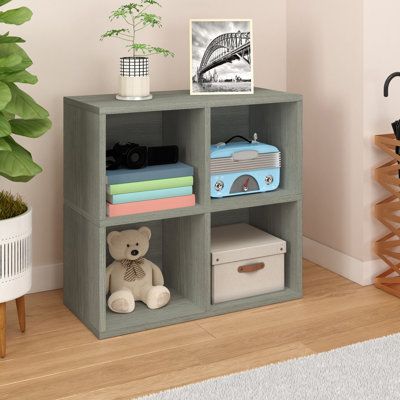 Cubby Bookshelf, Bookshelf Organization, Closet Shelf Organization, Cube Shelves, Vinyl Decor, Wood Bookcase, Bookcase Shelves, Display Storage, Bookcase Storage