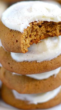 Gingerbread Drop Cookies, Cookies With Cream Cheese Icing, Gingerbread Treats, Cottage Cafe, Molasses Cookie, Cookies With Cream Cheese Frosting, Best Gingerbread Cookies, Gingerbread Loaf, Soft Gingerbread