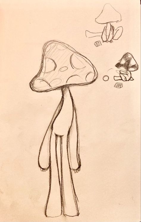 Drawing Ideas Farm Animals, Easy Things To Doodle Simple, Cute Toadstool Drawing, Drawing Inspo Pictures, What To Draw When Bored Easy Doodles, Puzzle Piece Drawing Ideas, Drawings To Do, Easy Things To Draw When Bored, Random Doodles Easy