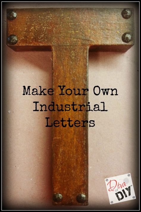 Make Industrial Letters Urban Industrial Decor, Industrial Diy, Industrial Interior Design, Industrial Interiors, Modern Masters, Up House, Industrial Farmhouse, Metal Letters, Industrial House