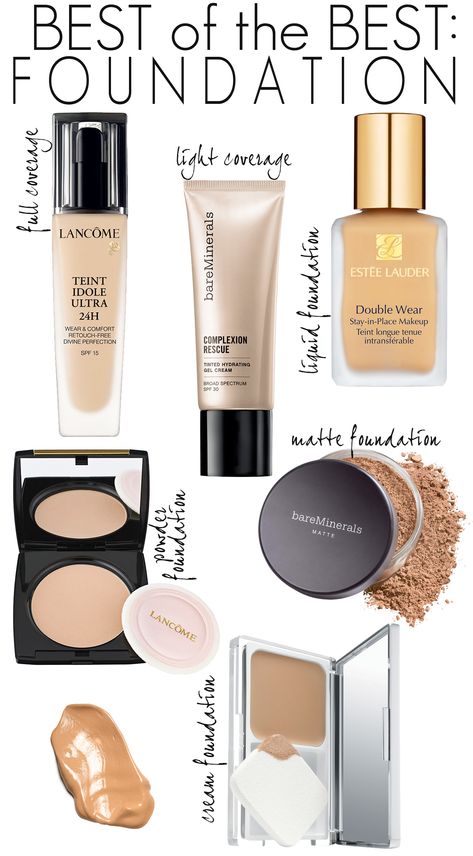 Best Liquid Foundation, Top 10 Foundations, Best Foundation For Dry Skin, Cream To Powder Foundation, Eyeshadow Basics, Foundation For Dry Skin, Best Bronzer, Best Foundations, The Best Foundation