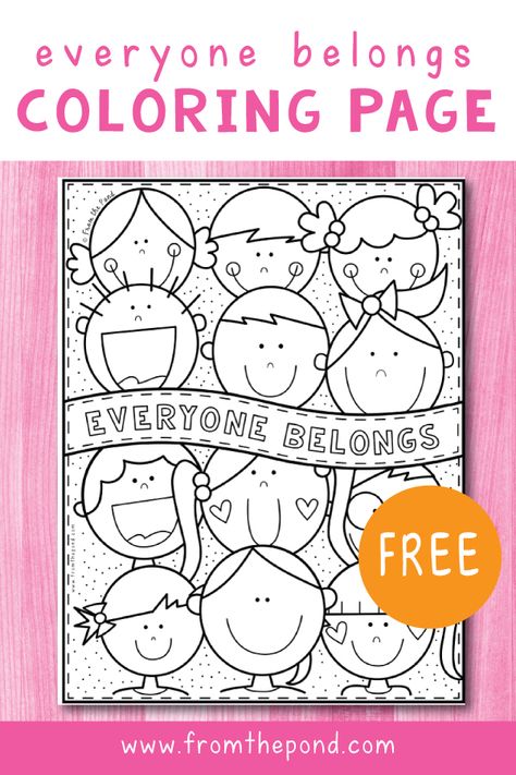 Find a fun coloring page to help celebrate Harmony Day this March - everyone belongs! International Day Of Happiness Activities, Diversity Coloring Pages, Harmony Day Art, Harmony Week Activities, March Worksheets, Harmony Day Activities, Piano Letters, Relief Teaching Ideas, Playgroup Activities