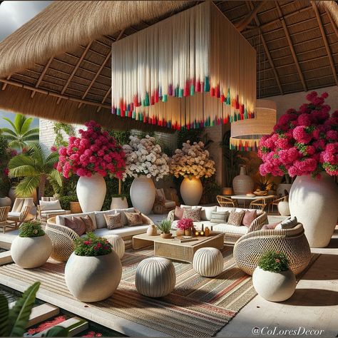 🌟 NEW PROJECT! I’m a BIG fan of Palapas…Are You? This is My @giLherrera twist of Modern Mexican Outdoor Palapa Living Space with a Tulum/Cabo Touch COPPER ELEGANGE (Shop our 100% 🇲🇽 Mexican Copper Collections: NEW PRODUCTS ARRIVING SOON) . EXCLUSIVELY at CoLores Decor . We work with many Hotels, Restaurants, Interior Design Studios. We Can do CUSTOM dimensions/colors/designs (DM US) . At CoLores Decor Our team is constantly experimenting with textures & “WOW” styles for a UNIQUE statemen... Mexican Resort Decor, Mexican Restaurants Interior, Restaurants Interior Design, Beach Restaurant Design, Interior Design Studios, Restaurants Interior, Tulum Restaurants, Mexican Restaurant Design, Mexican Restaurant Decor