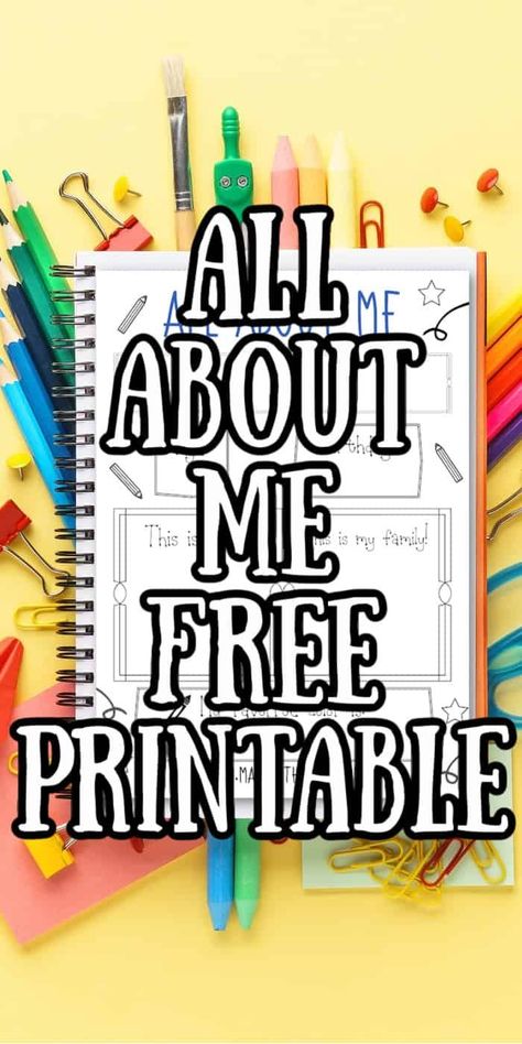 All About Me Ideas, About Me Ideas, Printable All About Me, About Me Printable, All About Me Poster, All About Me Printable, All About Me Book, All About Me Art, All About Me Preschool