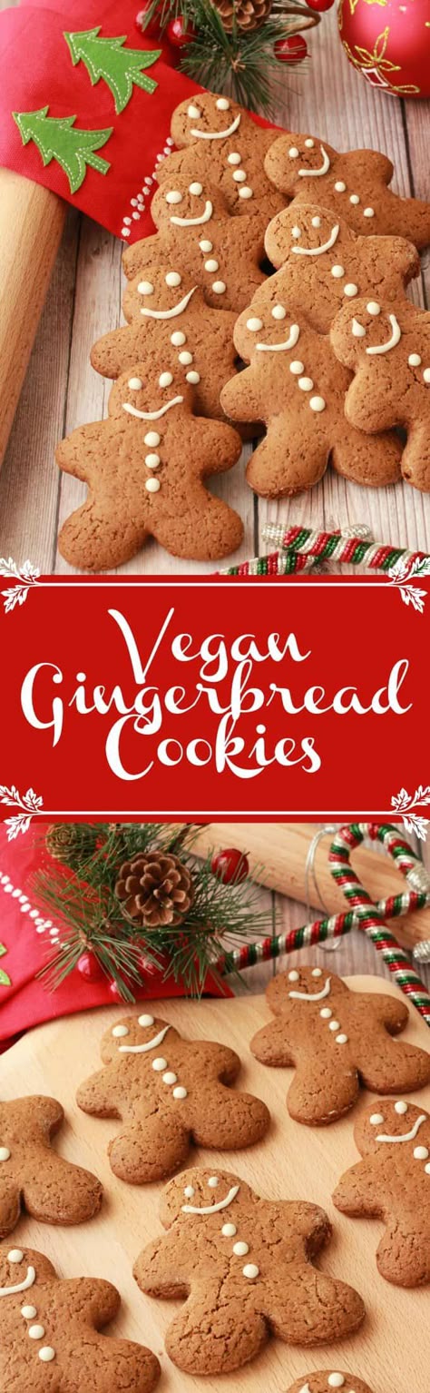 Protein Gingerbread Cookies, Gingerbread Cookies Gluten Free, Protein Gingerbread, Gluten Free Gingerbread Cookies, Vegan Gingerbread Cookies, Banana Diaries, Vegan Cookie Recipes, Healthy Vegan Dessert, Vegan Sugar Cookies