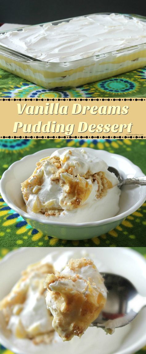 Easy Desserts Vanilla, Vanilla Wafer Pudding Dessert, Diy Desserts Easy 3 Ingredients, Desserts Made With Vanilla Pudding, Vanilla Pudding Cream Cheese Dessert, Vanilla Lasagna Dessert, Vanilla Pudding Desserts Graham Crackers, Dessert With Jello Easy Recipes, Graham Cracker Vanilla Pudding Dessert