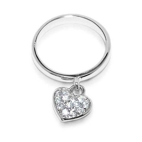 Bling Jewelry Sterling Silver Pave Heart Charm Ring ($21) ❤ liked on Polyvore featuring jewelry, rings, clear, cocktail ring, druzy ring, sterling silver dangle rings, sterling silver rings and pave heart ring Girlfriend Ring, Ruby Wedding Band, July Birthstone Ring, Charm Ring, Floral Engagement Ring, Silver Rings With Stones, Sterling Silver Rings Bands, Jewelry Sterling Silver, Charm Rings