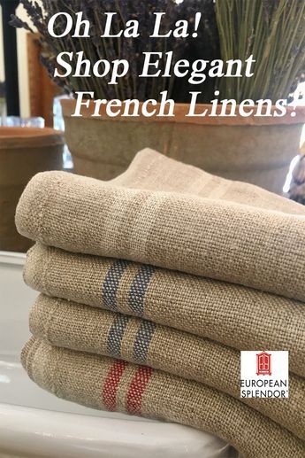 Shop Now! Made by Charvet Editions from the finest French linen, woven in one of the last linen mills in Armentieres, France. These towels are spectacular! French Country Table Linens, Bedroom Wall Decor Artwork, French Linens, French Country Design, Country Decorating, French Country Farmhouse, Winter Home, French Cottage, French Country Cottage