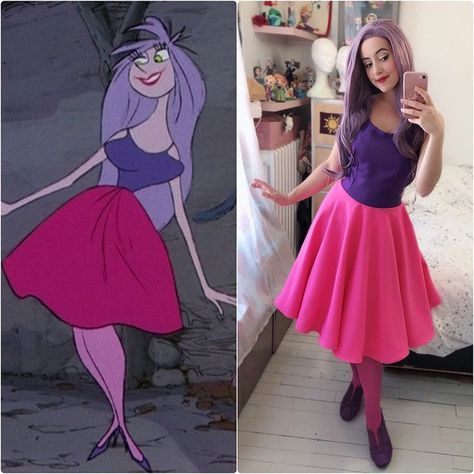 Yesterday I made a cosplay just for fun ! It was a joke I made to @davidchancosplay like «Hey we should make a Madame Mim duo one day »...… Merlin And Madam Mim Costume, Madam Mim Cosplay, Mad Madam Mim Costume, Madame Mim Costume, Madam Mim Costume, Disney Bound Villains, Disney Doors, Oogie Boogie Costume, Madam Mim