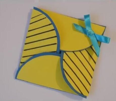 Give a unique card with this Simple Origami Card. One of the best birthday card ideas. Origami Birthday Card, Origami Card, Simple Origami, Origami Cards, Cool Birthday Cards, Origami For Beginners, Origami Love, Handmade Birthday Gifts, Simple Scrapbook