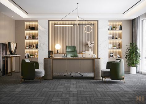 Luxury Desk Design on Behance Executive Room Design, Office Cabin Design, Executive Office Design, Contemporary Office Design, Luxury Desk, Clinic Interior, Office Table Design, Office Design Inspiration, Office Interior Design Modern