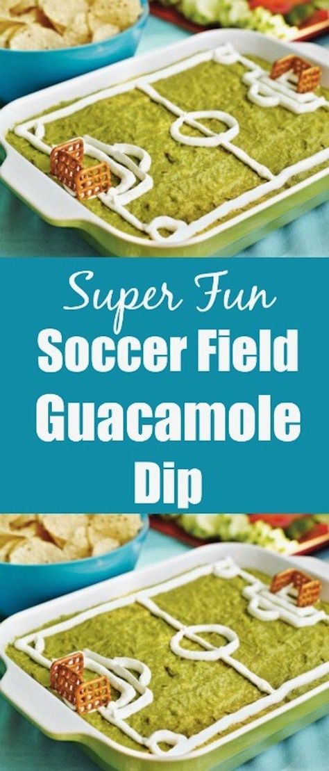 Are you a soccer fan? This Soccer Field Guacamole Dip is such a fantastic appetizer idea to share with friends and family if you love soccer. #guacamole #soccer #appetizer #funfood  via @creativehealthyfamily Soccer Parties, Bento Box Lunch For Kids, Guacamole Dip, Soccer Fan, Soccer Party, Toddler Food, Natural Parenting, Fun Foods, Recipe Community