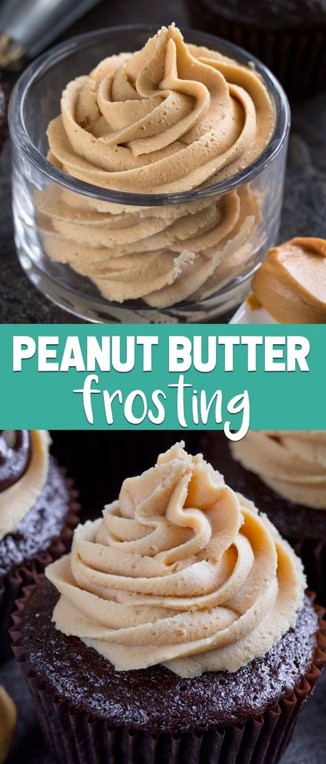 Easy Peanut Butter Frosting, Peanut Butter Frosting Easy, Peanut Butter Cream Cheese Frosting, Butter Frosting Recipe, Peanut Butter Frosting Recipe, Frosting Ideas, Peanut Butter Icing, Butter Cream Cheese Frosting, Icing Recipes