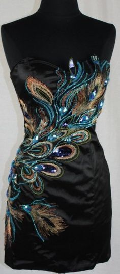 I want this Peacock Embroidery, Evening Cocktail Dress, Peacock Dress, Cocktail Evening Dresses, Evening Cocktail, Peacock Feathers, Embroidery Dress, Inspired Dress, Mode Style