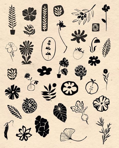 new flower & plant tattoo flash that id love to do in blue, red or black. dm me with any enquiries 🌱🤗 | Instagram Flower Plant Tattoo, Black Flash Tattoos, Mouthwatering Food, Handpoke Tattoo, Tattoo Flash Sheet, Doodle Tattoo, Plant Tattoo, Red Or Black, New Flower