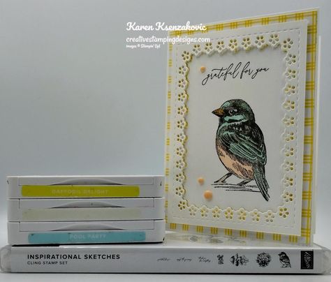 Inspirational Sketches, Global Design Project, Stampin Up Project, Merry Christmas Eve, Bee Mine, Bird Cards, April 2024, Card Tutorials, Fall Cards