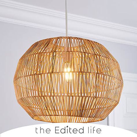 Living Simple Life, Wicker Lamp Shade, Pendant Shade, Home Decor Lights, Simple Beauty, Ceiling Pendant, Organic Shapes, Light Fittings, Lamp Shades