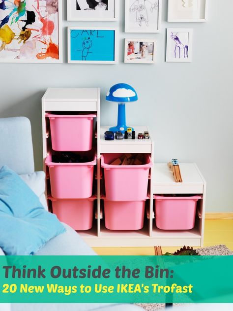 Beyond Toy Storage: 20 Ways to Hack, Tweak, Repurpose & Reimagine IKEA's Trofast Cama Ikea Kura, Trofast Ikea, Ikea Kura Bed, Kura Bed, Ikea Kura, Ikea Trofast, Toy Storage Solutions, Ikea Kids, Toy Room