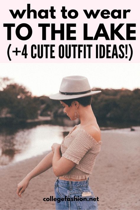 Cute Lake Day Outfits, Lake Weekend Outfit, Lake House Outfits, Lake Vacation Outfits, Lake Day Outfit, Lake Outfits, Lake Clothes, Boat Day Outfit, Lake Outfit Summer