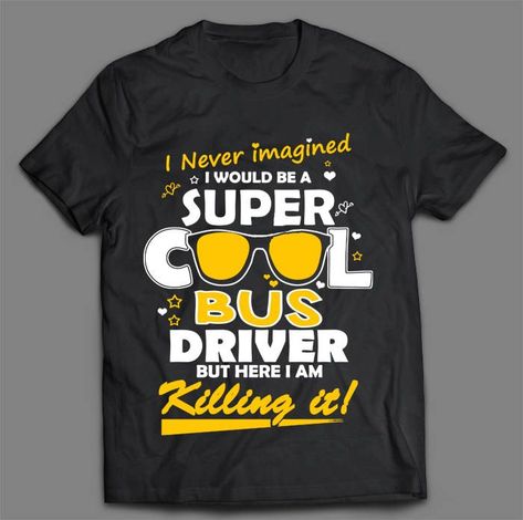 bus driver t shirt Check more at https://homehemi.com/product/bus-driver-t-shirt-174/ Bus Appreciation, School Bus Driver Gift Ideas, School Bus Driving, School Bus Driver Appreciation, School Bus Party, Bus Information, Bus Driver Appreciation, Bus Ideas, Bus Driver Gifts