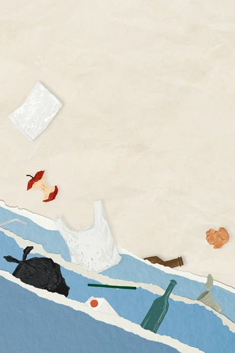 Beach Pollution, Beach Clean Up, Marine Pollution, Ocean Pollution, Water Illustration, Water Background, Free Illustration Images, Background Powerpoint, Image Paper