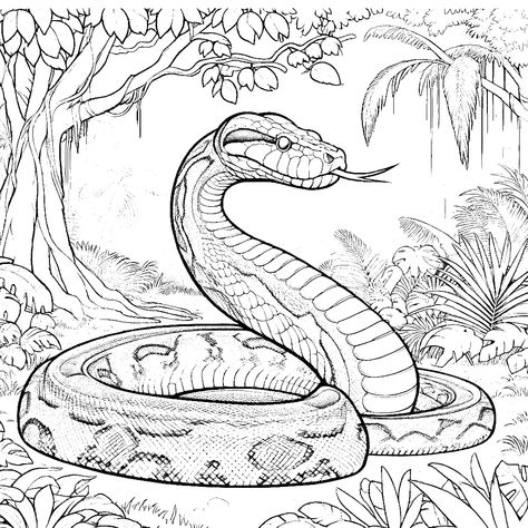 anaconda coloring pages snake coloring pages free coloring pages