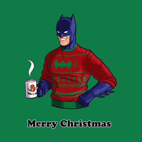 Batman - Merry Christmas Christmas Batman, Xmas Characters, Batman Christmas, Superhero Christmas, Geek Christmas, Castlevania Wallpaper, Batman Dc Comics, Funny Santa Claus, Batman Wonder Woman