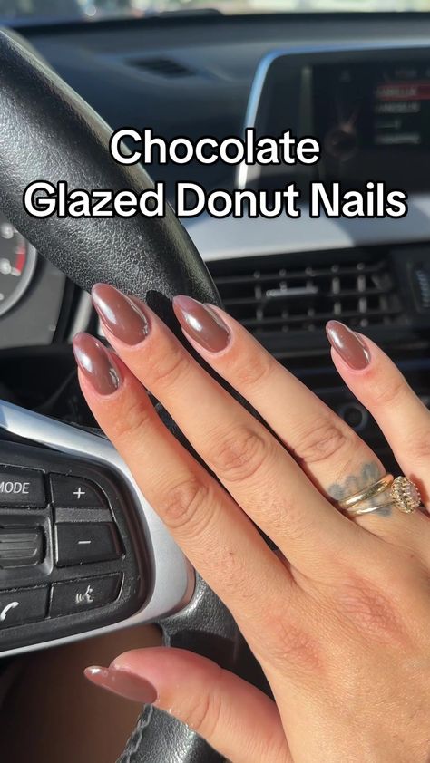 Doughnut Glaze Nails, Chocolate Glazed Donut Nails, Glazed Donut Nails, Donut Nails, Chocolate Glazed Donuts, Glazed Donut, Chocolate Donuts, Donut Glaze, Chocolate Glaze