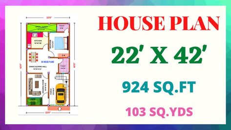 House Plan With Interior 22' X 42' / 924 Sq.Ft Hello everyone, welcome to our YouTube channel, SK HOUSE PLANS! Today, I have prepared a house plan for house with dimensions 22 X 42 feet. Subscribe Our Youtube Channel For More such videos. For any customized house plan request, You can contacted over our official whatsapp number 9412159010 #SKHOUSEPLANS #Houseplan #Housedesign #Homeplan #Homedesign A House Plan, 30x40 House Plans, Bathroom Decor Luxury, Architectural House Plans, Whatsapp Number, Home Plan, Drawing Room, Beautiful Home, House Plan