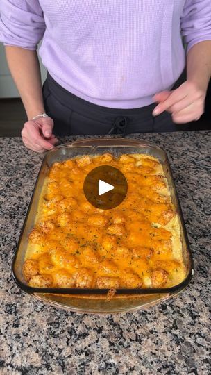 2.6M views · 10K reactions | easy & yummy 1 pan dinner | easy & yummy 1 pan dinner  this chicken & tater tot casserole is so good! | By Kristin's Friends | Alright, y'all. I have two cans of the low-sodium chicken, alright? If y'all want to use fresh chicken, you you can. Be my guest. Y'all know how I feel. I just like to show variations, alright? Next, we're going to add one can of cream of chicken soup. Right on in. One can of soup jello. I love it. Soup jello. I mean, if someone actually made that as a dessert, that would be disgusting but it's good like this y'all. It's good like this. Alright. Now, to this, we're going to add one package of ranch seasoning. I'm going to sprinkle it all like that. And then, we're going to add some sour cream. Uh we're going to do about two cups or so. Taco Tater Tot Casserole, Chicken Tater Tot Casserole, Thyme Salt, Tater Tot Casserole Recipes, Taco Seasoning Packet, Tot Casserole, Tater Tot Casserole, Dried Thyme, Easy Dinner Recipe