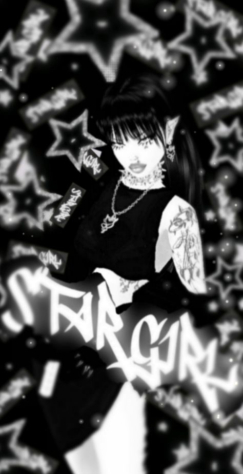 Athena Aesthetic, Cybergoth Anime, Y2k Profile Picture, Goth Wallpaper, Emo Wallpaper, Y2k Wallpaper, Trippy Wallpaper, Hello Kitty Iphone Wallpaper, Easy Doodles Drawings