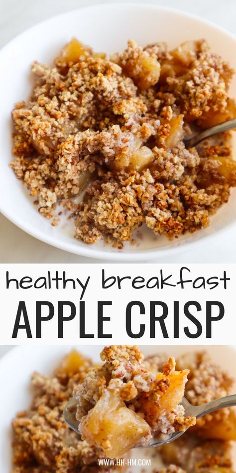 Breakfast Apple Crumble, Healthy Desayunos, Healthy Apple Crumble, Healthy Apple Crisp, Crumb Recipe, Apple Crumble Recipe, Plats Healthy, Apple Breakfast, Apple Crumb