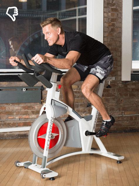 Indoor Cycling: The Most Common Mistakes | Greatist Cycling Muscles, Cycling Benefits, Bike Riding Benefits, Biking Benefits, Cycling For Beginners, Indoor Cycling Bike, Road Bike Women, Spin Bikes, Indoor Cycling