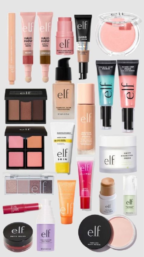 Elf makeup #aesthetic Elf Makeup Products, Makeup Contouring, Preppy Makeup, Makeup Order, Flot Makeup, Makeup Help, Face Makeup Tips, Gloss À Lèvres, Elf Cosmetics