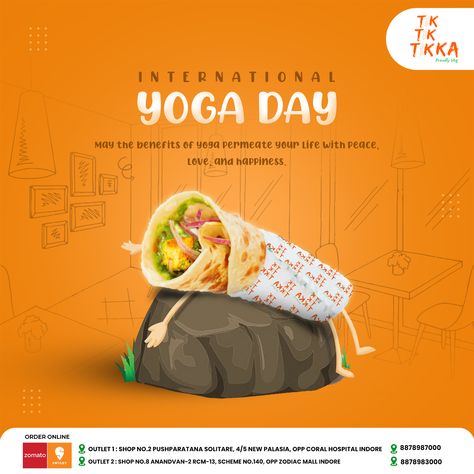 Happy Yoga Day Creative Post | Social Media Fast food Post | Shiv Graphic Designer 
#socialmediafasfoodpost #socialmediafastfoodads #socialmediafastfoodcreativeads #socialmediafastfoodpost #Vegtikkapost #vegfastfoodads #socialmediacreativeads #socialmediacreativepost #tiktiktikka #shivgraphicdesigner #shivcreativea Yoga Day Creative Ads For Food, Yoga Day Creative Post, Yoga Day Creatives, Yogic Food, Yoga Day Creative, Social Media Fast, Pasta Poster, Happy Yoga Day, Ads Poster