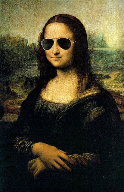 mona lisa shades Mona Lisa Parody, Mona Lisa Smile, Art Parody, Italian Artist, Black Power, Star Wars Art, Art Classes, Art History, Les Oeuvres