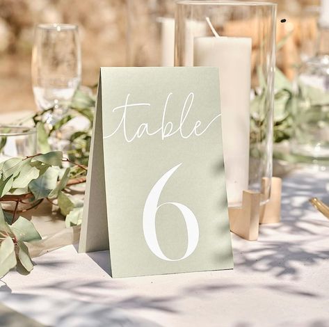 Wedding Table Signage, Green Wedding Decorations, Table Signage, Italian Inspired Wedding, Wedding Tableware, Tafel Decor, Sage Wedding, Sage Green Wedding, Wedding Tent