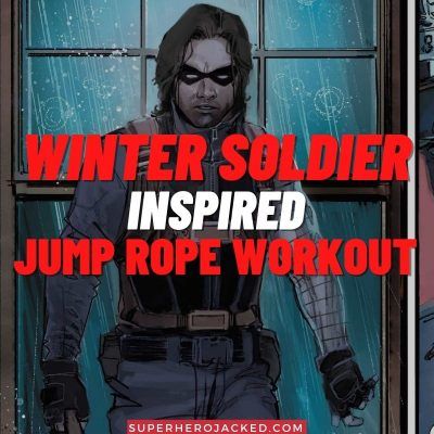 Winter Soldier Inspired Jump Rope Workout Superhero Jacked, Character Form, Celebrity Workout Routine, Pyramid Training, Superhero Academy, Anime Superhero, Rope Workout, Superhero Workout, Falcon And The Winter Soldier