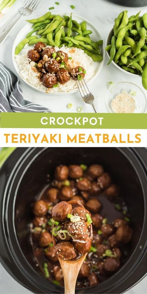 Frozen Meatball Lunch Ideas, Meatballs Crockpot Teriyaki, Frozen Meatball Meal Prep, Frozen Chicken Meatball Recipes, Van Meals, Shepherds Pie Recipe Easy Beef, Crockpot Teriyaki, Teriyaki Meatballs Recipe, Superbowl Food Appetizers