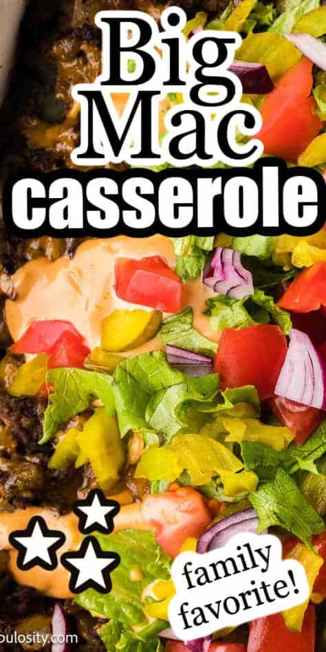 Big Mac Casserole, Amazing Smoothies, Family Favorite Casseroles, Favorite Casserole Recipes, Leftover Casserole, Hamburger Casseroles Recipes, Tater Tot Casserole Recipes, Dinner Casserole Recipes, Hamburger Casserole