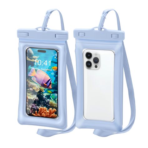 PRICES MAY VARY. [IPX8 Certified & Superior Waterproof Protection]: This phone holder is professionally certified as waterproof, providing excellent protection against water, snow, dust, and sand. It features dual plastic side locks that securely seal your cellphone, ensuring it stays dry even in wet conditions. [Four-sided Widened Airbags & Floating maximum load 280g]: With four-sided widened airbags for stronger buoyancy, the floating dry bag prevents your phone from sinking into the water. No Beach Travel Essentials, Cruise Accessories, Accessories Beach, Personal Things, Waterproof Phone Case, Kayak Accessories, Waterproof Paper, Waterproof Phone, Accessories Packing