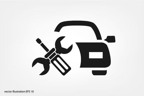 car service by 007NATALIIA on @creativemarket Car Sick, Car Fix, Travel Tools, Car Icons, Online Shop Design, Travel Icon, Auto Repair Shop, Car Service, Business Icon