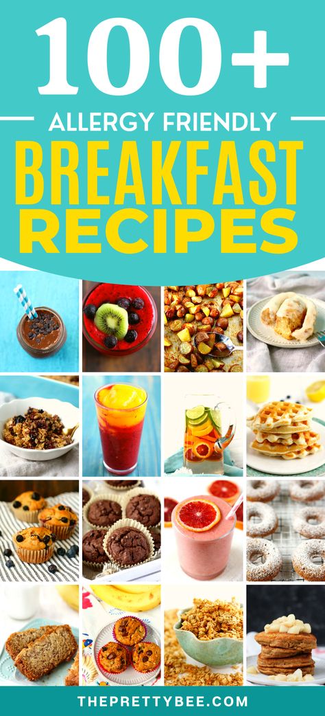 Allergy Friendly Breakfast, Nut Free Breakfast, Peanut Free Desserts, Egg Free Breakfast, Breakfast Recipes Kids, Nut Free Recipes, Gluten Free Egg Free, Egg Free Recipes, Dairy Free Eggs