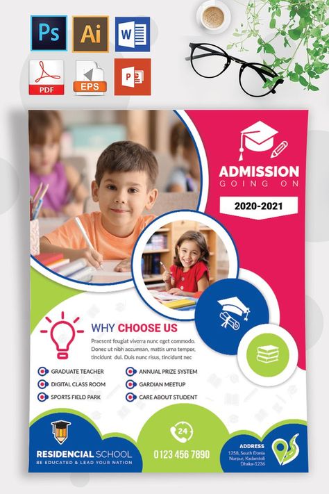 Rollup Design, School Advertising, School Brochure, Admissions Poster, Education Poster Design, School Flyer, Flyers Design, Pamphlet Design, Leaflet Design