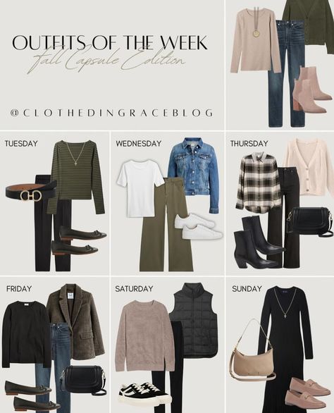 Good Witch Outfits, Witch Outfits, Week Of Outfits, Mom Outfits Fall, Simple Work Outfits, Monday Outfit, Womens Active Wear Outfits, Fall Transition Outfits, Good Witch