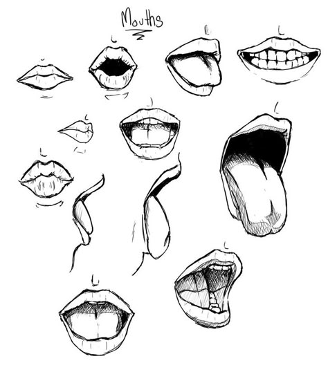 Other resources Oh my god, this was harder than I thought, and doing it in one sitting was probably not a good idea Anyway, I felt like practicing some facial expressions, because I suck at them. I... Mouth Shapes, Anime Mouths, رسم كاريكاتير, Smile Drawing, Mouth Drawing, 얼굴 그리기, 남자 몸, Lips Drawing, Drawing Faces