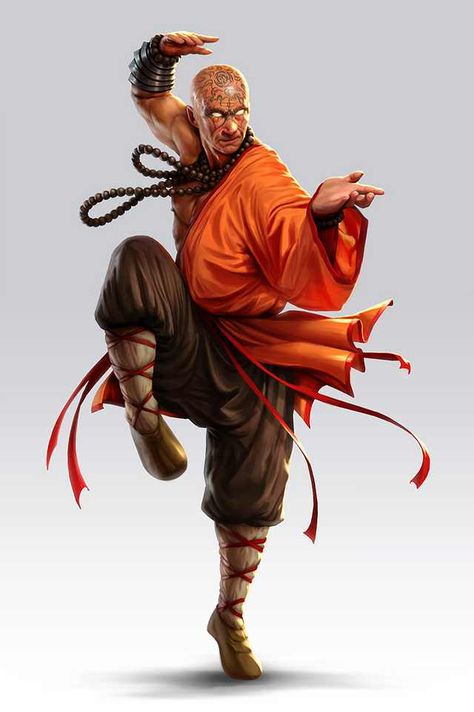 m Monk Robes Traveler d&d DnD Monks chi & meditation - Imgur Monk Dnd, Shaolin Monks, Kung Fu Martial Arts, Shaolin Kung Fu, Illustration Fantasy, Heroic Fantasy, Pahlawan Marvel, Arte Robot, Martial Artists