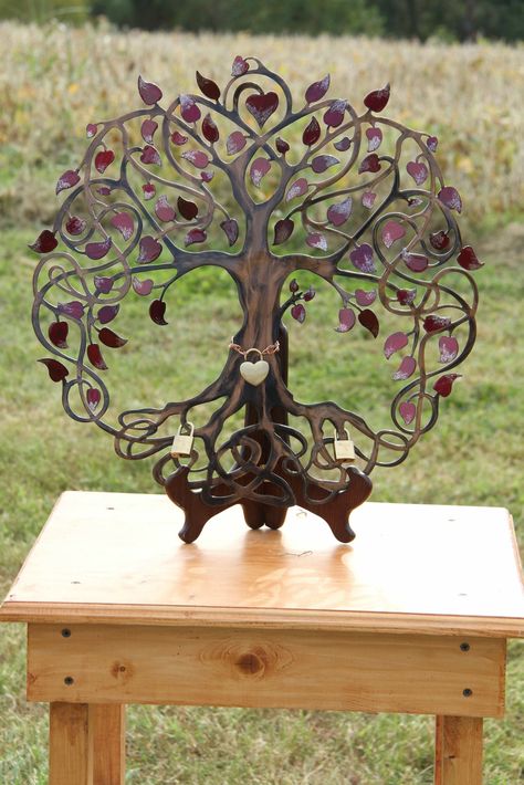 Tree of Life locking ceremony Love Lock Tree Unity Ceremony, Unity Lock Ceremony Ideas, Unity Ideas, Fall Ceremony, Zoo Wedding, Wedding Flower Packages, Wedding Unity, Unity Ceremony, Outdoor Fall Wedding