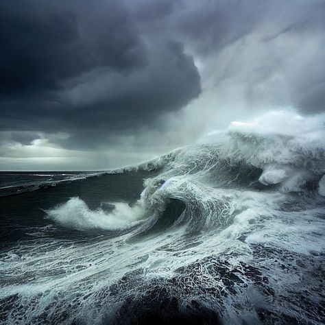 Tsunami Image, Scary Ocean, Tsunami Waves, Ocean Storm, Sea Storm, Storm Photography, Natural Disaster, Stormy Sea, Sea Photo